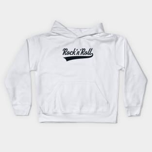 Rock 'n' Roll (Black) Kids Hoodie